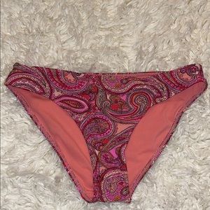 Pink Paisley Bikini Bottom
